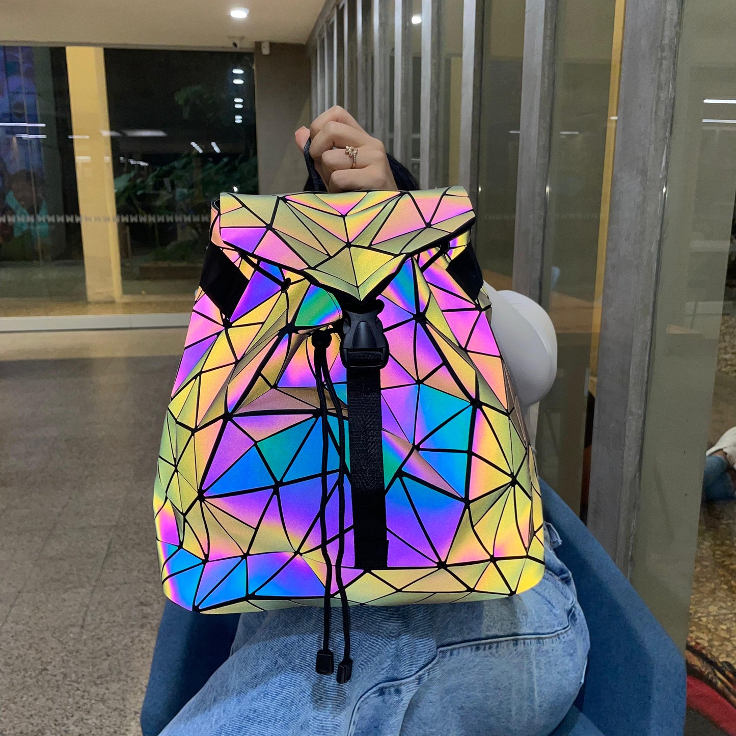 Mochila Reflectiva Tornasol Para Mujer