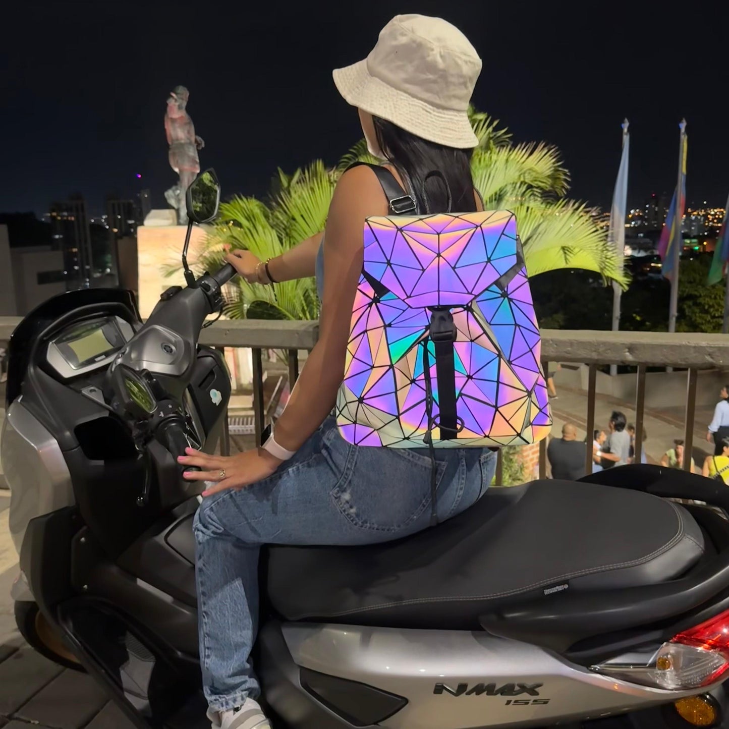 Mochila Reflectiva Tornasol Para Mujer