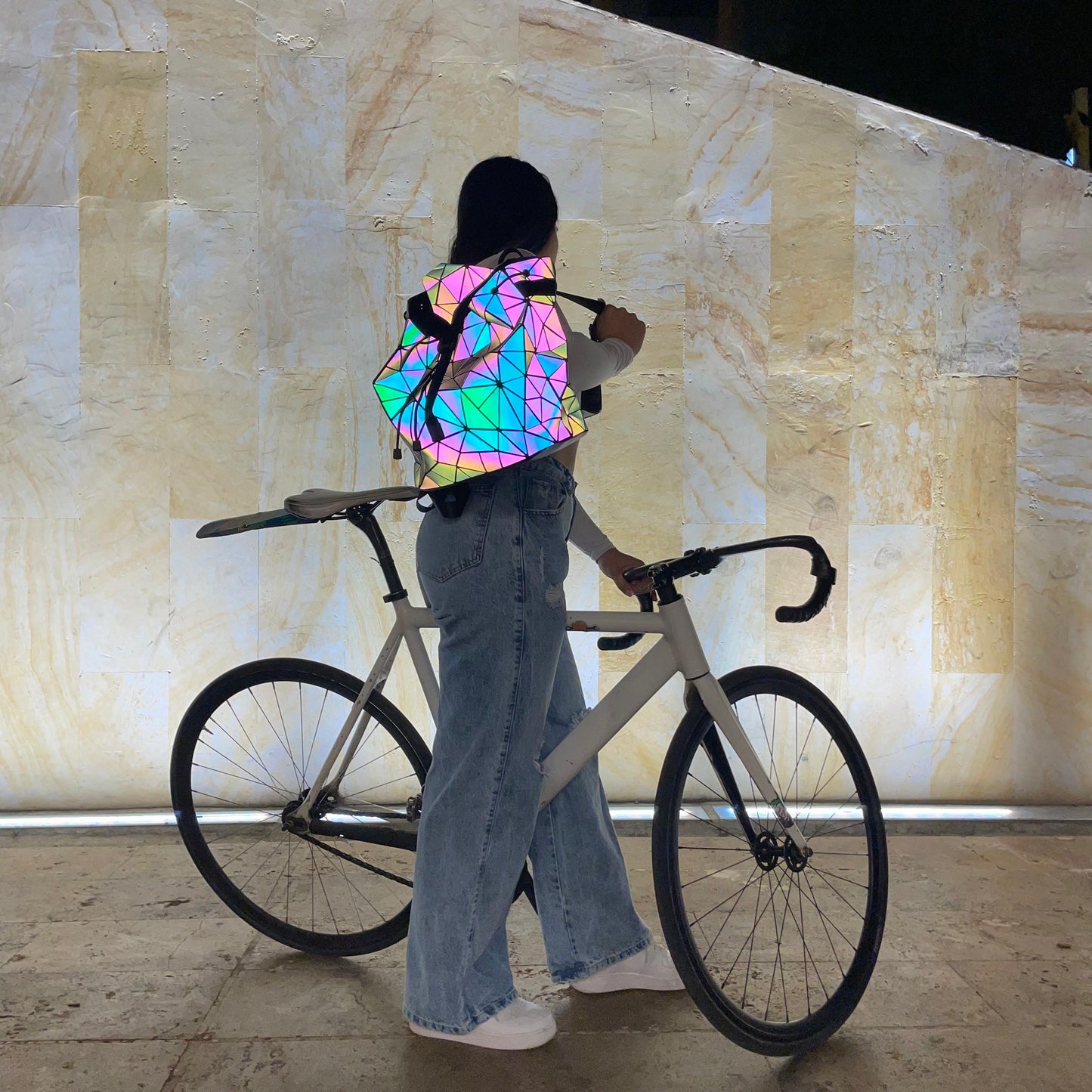 Mochila Reflectiva Tornasol Para Mujer